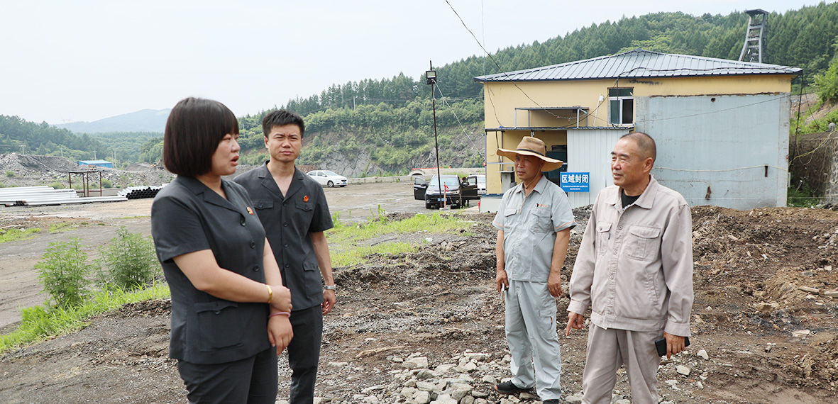 張慶勝（右一）與張麗嬌(左一)、王帥（左二）談公司的發展規劃。